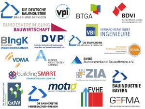 planen-bauen 4.0 / Logos der Gesellschafter